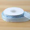 Cinta de Gasa de Poliéster Ondulada de 2.5cm Copo de Nieve Cinta para Empaque de Flores Frescas Ramo Cinta para Hornear Pasteles Accesorios para el Cabello Hechos a Mano de Alta Calidad