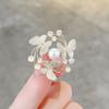 Moda Estilo Nacional vintage broche de mariposa flor para mujer de alta gama Perla borla ramillete accesorios para abrigo cheongsam pin