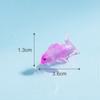 Micro paisagem criativa bonito peixe pequeno cor koi aquário aquário aquário ecológico garrafa paisagismo DIY decorativo pequenos ornamentos