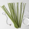 Hastes de Flores Artificiais, Hastes de Antúrio Vermelho, Hastes Retas, Cabeças de Flores Curvadas, Acessórios, Galhos Artificiais para DIY, Materiais para Arranjo de Flores, Atacado do Fabricante