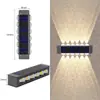 Luz Solar Exterior para Jardín Luz Lavadora de Pared Impermeable para Exteriores Luz de Pared para Cerramiento de Villa en Casa Luz de Pared Decorativa para Paisajismo