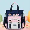 Linda bolsa de tutoría de dibujos animados para niñas de primaria, bolso de mano y bandolera de gran capacidad, bolsa impermeable y resistente al desgaste para libros de arte