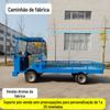 Caminhão elétrico de quatro rodas plana multifuncional caminhão de volume de negócios de fábrica caminhão de transferência de bateria caminhão de porco