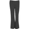 Pantalones Negros Acampanados de Tiro Bajo de Moda Ajustados Casuales de Verano para Mujer Nuevos Pantalones Grises Cortos Fluidos