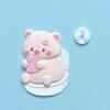 Câmera Piggy 3D Cinnamoroll Silicone Macio PVC Acessórios DIY para Capas de Celular, Garrafas de Água e Ímãs de Geladeira