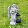 Lámpara Solar de Ángel Cupido Nueva Transfronteriza para Jardín Exterior Decoración de Jardín Adornos Estatua de Patio Artesanías