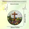 Cuatro Estaciones de Vitalidad Primaveral, Decoraciones Colgantes de Flores y Pájaros, Película de Color Acrílico 2D, Deslumbrantes Decoraciones Coloridas para Ventanas, Decoraciones para Porche, Accesorios