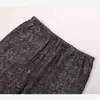 Primavera Verano Nuevo Pantalones de Cáñamo Puro para Mujer con Remolinos Paisley Retro Moteados Adelgazantes Casuales Rectos de Nueve Puntos FSY60628