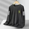 Sudadera para Hombre Primavera y Otoño Nueva Cuello Redondo Holgada Moderna Sin Gorro Pulóver Superior Juventud Manga Larga Abrigo para Hombre Versátil