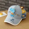 Gorra de béisbol para bebé, comercio exterior, sombrero infantil de dibujos animados de dinosaurio pequeño japonés y coreano, gorra de pana de otoño para niños y niñas