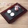 Bandeja Japonesa de Espadas Duplas Elegante e Bonita Prato de Assar para Restaurante Japonês Bandeja de Chá Tamanho Retangular 3