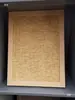 Estrutura de Madeira Não Pintada e Revestida Porta com Trançado de Rattan, Porta de Armário com Painel, Estética Medieval, Porta Esqueleto Estilo Chinês