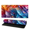 Fábrica de Origem Pintura Fluida Floral Colorida Tapete de Mesa Grande Antiderrapante Espuma de Borracha Natural Mouse Pad Atacado Transfronteiriço