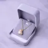 Collar Colgante de Perla Calabaza Micro-incrustada de Zirconia para Mujer Invierno Lujo Ligero Diseño de Nicho Cadena Exquisita para Clavícula Cadena de Collar de Alta Calidad