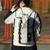 2026 Nuevo Modelo Bolsa Multifuncional con Cordón de Bloques de Color Deportivo para Raquetas de Bádminton y Tenis, Se Puede Usar como Mochila o Bolso de Mano