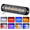 Venda direta transfronteiriça do fabricante, adequado para caminhões e carretas, luz estroboscópica 12-24V, luz de advertência piscante 6LED
