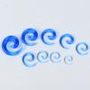 Cono Afilado de Acrílico Caracol Tamaño Grande Aurícula Ampliación de Oreja Popular Europeo y Americano Joyería de Piercing Corporal Hip Hop Pendientes Alternativos
