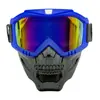 Esportes ao Ar Livre Montanhismo Ciclismo Esqui Máscara de Caveira Óculos Cyberpunk Rosto Inteiro Anti-respingo Anti-vento Areia