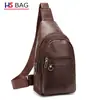 Bolso de Pecho para Hombre de PU Pareja Mochila Pequeña Bolso Cruzado de Hombro para Hombre Moda Bolso de Pecho Casual para Hombre Fabricante Mayorista