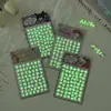 Pegatinas de Uñas Brillantes en la Oscuridad 3D para Niños Dibujos Animados Sanrio Relieve Tridimensional Fluorescente Pegatinas Lindas para Niñas Uñas Brillantes