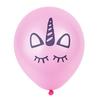 Globos de Látex de Unicornio Impresos a Color de 12 Pulgadas Transfronterizos Suministros para Decoración de Fiestas Temáticas de Boda y Cumpleaños