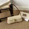 Bolsa de Ombro Minimalista Tendência 2026 com Fecho, Grande Capacidade, Estilo Novo, Bolsa Feminina Texturizada, Bolsa de Ombro Transversal para Axila Vintage para Mulheres