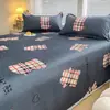 Conjunto de Tres Piezas de Seda Helada con Dibujos para Verano, Sábanas Refrigerantes Individuales/Dobles para el Hogar, Lavable a Máquina, Colchoneta Refrigerante para Dormitorio de Estudiantes con Aire Acondicionado