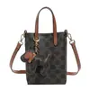 Patrón clásico, bolso pequeño de lujo ligero, bolso cruzado minimalista para mujer de importación, moderno y versátil, bolso de hombro de alta gama, bolso cruzado con patrón clásico