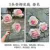 Fabricante de Flores Artificiales de Rosa para Bodas 3 Peonías Anna Grandes Rosas Blancas Ramo de Boda Decoración del Hogar Flores Falsas
