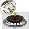 Tapón para fregadero de cocina de acero inoxidable, tapa para fregadero, colador de fregadero, cesta de acero, accesorios para fregadero, cesta de filtro