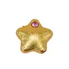 Contas Espaçadoras Banhadas a Ouro de Alta Retenção de Cor Estrela Lua Acessórios para Pulseira DIY Componentes de Joias Banhados a Ouro Brilhantes Estilo Antigo