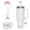 Accesorios Decorativos Stanley Correa de Mano de Cuerda Trenzada Estuche para Labial Llavero Duende Briqueta Funda de Silicona Antideslizante para Taza