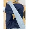 Jeans Wide Leg Solto Retro Azul Escuro Feminino 2025 Tendência Versátil Novo Primavera e Outono Calça de Cintura Alta
