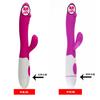 Vibrador eléctrico masturbador de doble cabeza de silicona para mujeres Huasini, 30 frecuencias, vibrador AV, productos sexuales para adultos