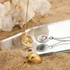 Colar de corrente para pescoço de aço titânio banhado a ouro PVD, com pingente de vieira, moda de verão transfronteiriça, estilo oceano, para praia