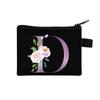 Nuevo Monedero Digital de Flores 26 Bolsa para Monedas Estampada Conveniente para Niños Bolsa para Llaves de Moda Bolsa para Almacenamiento de Identificación