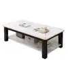 Mesa de centro pequena, móvel para sala de estar, luxo leve, estilo minimalista moderno, novo modelo 2026, mesa pequena, design simples, adequada para apartamentos pequenos