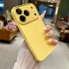 Funda de verano de color sólido con ventana grande instantánea, adecuada para Apple 17 Pro Max, iPhone 18 Pro, cobertura total para 16/15