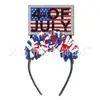 Accesorios para el Cabello con Borlas de Estrella de Cinco Puntas de Venta Caliente Transfronterizos Accesorios para el Cabello del Día de la Independencia Americana Diadema para Fiestas Festivas Infantiles