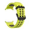 Correa deportiva de silicona bicolor para Samsung Watch Ultra 7 Ultra de 47 mm.