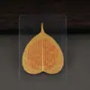 Hoja de Bodhi Fortuna Pegatina para Teléfono Móvil Cinco Ancianos Amarillo Fortuna Tara Verde Patrón del Zodiaco Hoja de Bodhi Natural Thangka Mayoreo