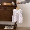 Mono Nuevo Elegante de Verano con Mangas Volantes, Ropa de Bebé, Atuendo Delgado de Verano, Lindo Traje para Gatear