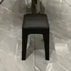 Taburete de plástico engrosado para uso doméstico, extra grueso, moderno y simple, apilable, cómodo para sentarse a largo plazo, taburete redondo alto