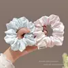 Goma para el pelo tipo scrunchie oversized de estilo coreano con múltiples capas, liga para el pelo de estilo perezoso, cuerda para coleta, accesorio para el pelo de alta gama