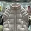 Colete de Penugem de Pato Branco 90 Outono e Inverno Novo Estilo Europeu Gola Alta Manga Tricotada Feminino Curto Design Tendência Colete
