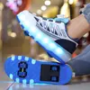 Zapatos de Ruedas Invisibles de Cuatro Ruedas Baratos para Niños, Tenis de Juguete para Niños, Patines Retráctiles de Ocho Ruedas para Niñas