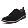 Sapatos Masculinos de Tamanho Grande Estilo Workwear Retrô Americano com Biqueira Larga e Forma Larga, de Cano Baixo com Cadarço, Estilo Britânico, Casuais de Negócios em Couro