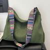 Bolso Tote de Pana de Moda Grande para Mujer 2025 Nuevo Estilo Coreano Casual Gran Capacidad Bolso de Hombro Bolso Cruzado de Nicho