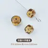 Pulsera de Madera de Agar Natural con Bolsa de Cuentas Barriles de Oro de 24K Hecha a Mano DIY Pulsera Wenwan Cuentas Espaciadoras para Pulsera Colgante Al por Mayor