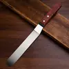 Espátula con Mango de Madera, Cuchillo Recto, Cuchillo Alisador, Cuchillo Desmoldador 6 pulgadas 8 pulgadas 10 pulgadas Cuchillo para Crema Decoración de Pasteles Herramientas para Hornear